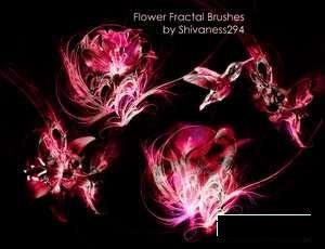Flower Fractal Brushes by shivaness294