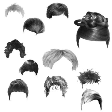 Кисть для фотошопа - Женские причёски (короткие)