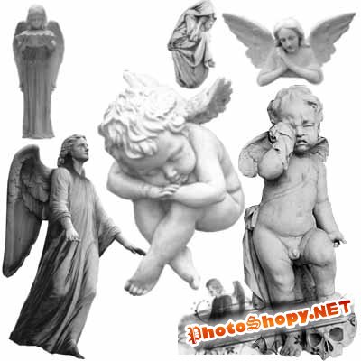 Кисть для фотошопа - Cemetery Angels
