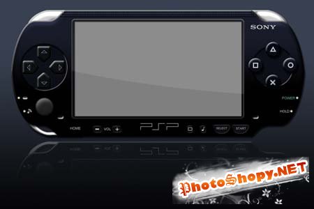 PSD Исходник для фотошоп - Sony PSP