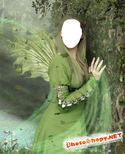 Шаблон (женский) для фото - Сказочная фея