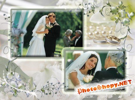 Рамки для фотошоп-Свадебные