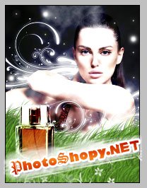 Делаем рекламу парфюма в Photoshop