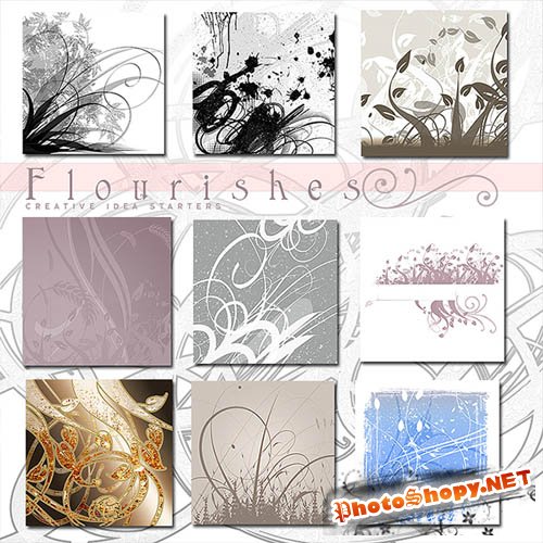 Rons Flourishes - Photoshop Brushes Pack