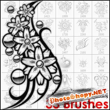 Tattoo Brushes for Photoshop