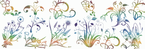 Кисти для фотошоп - Thrime vector flowers