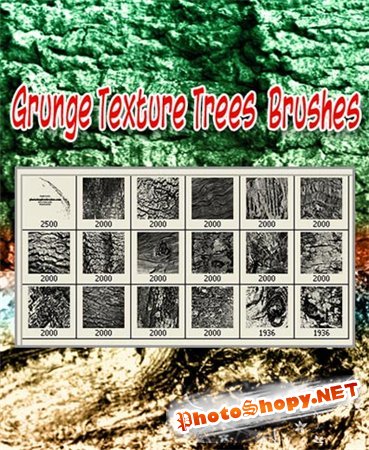 Grunge Texture Trees Brushes