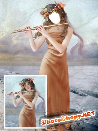 Шаблон – Флейтистка