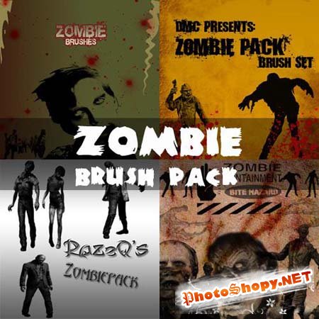 Zombie Photoshop Brushes Pack
