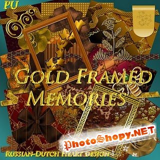 Скрап-набор – Gold framed memories