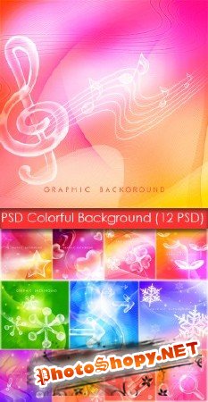 PSD Source - Colorful Background (PSD Исходники - Красочные Фоны)