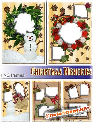 Рождественские скрап-рамочки | Cristmass mamories (HQ PNG)