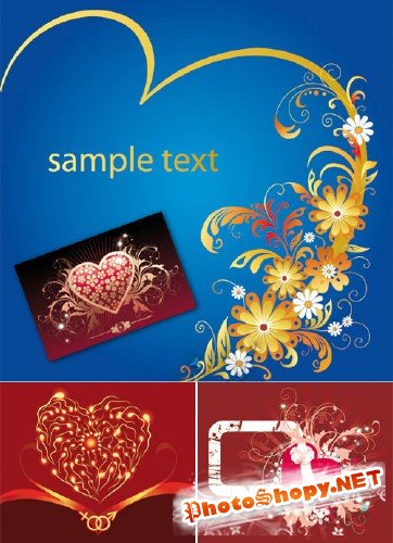 Открытки для любимых | Valentine card (EPS)