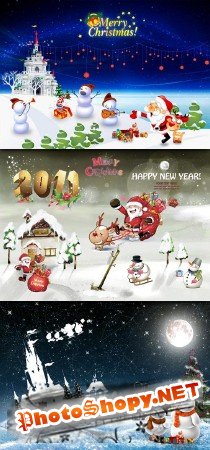 PSD Исходники - Новый Год и Рождество Часть 2