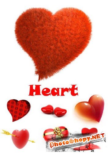 Креатиные сердечки | Modern hearts (HQ clipart)