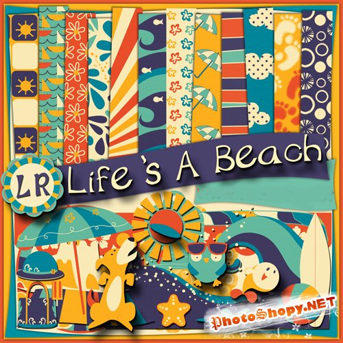 Скрап-набор - Жизнь на Пляже