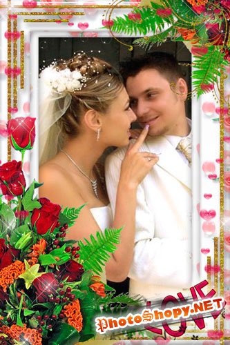 Романтическая рамка для Photoshop – Наша сказочная любовь