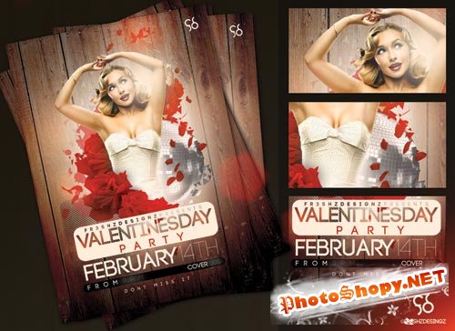 PSD Source - Valentines Day Flyer