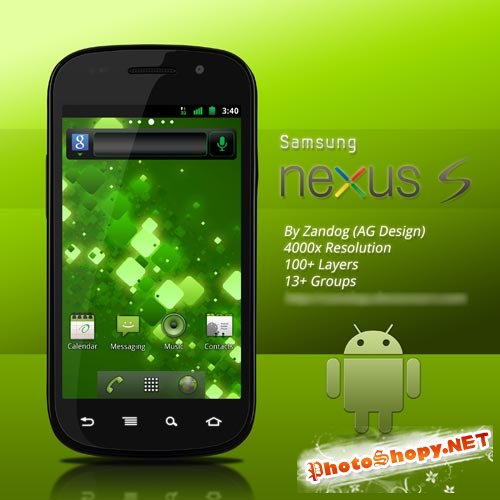 Samsung Nexus S .PSD