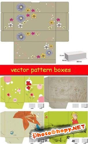 Векторные шаблоны коробок ( Vector pattern boxes )