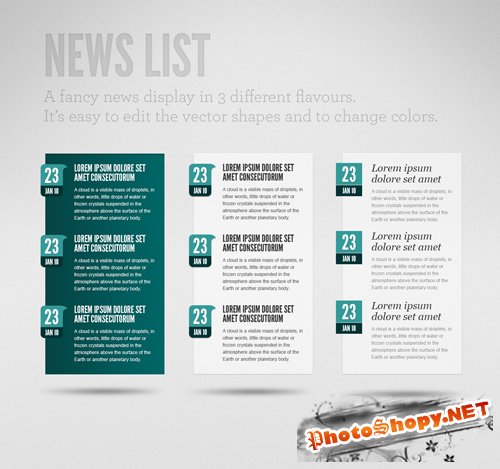GraphicRiver Clean News List