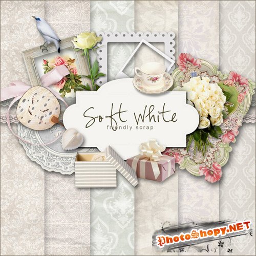 Scrap-set - Soft White