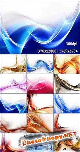 Abstract colored waves backgrounds