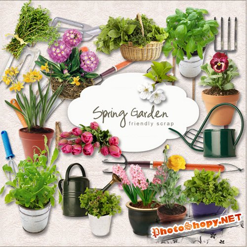 Scrap-kit - Spring Garden Set