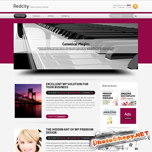 Dynamic CSS Templates - Redcity