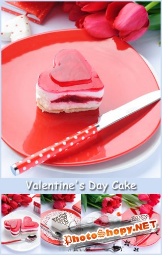 Valentine's Day Cake - Stock Photos