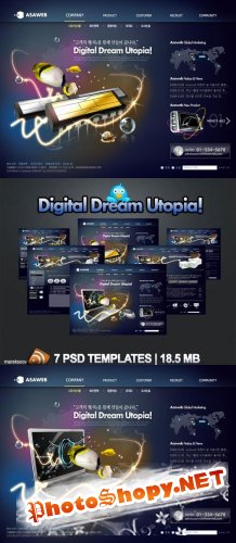 Digital Dream Utopia PSD Templates Nr.53