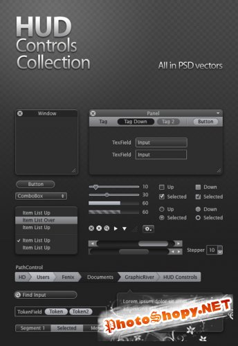 GraphicRiver HUD Controls Collection