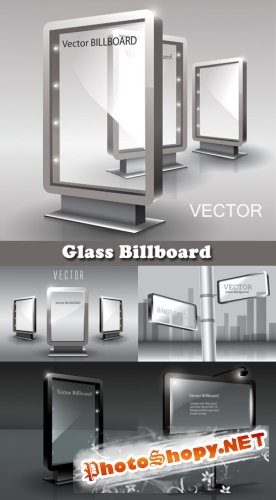 Glass Billboard - Stock Vectors