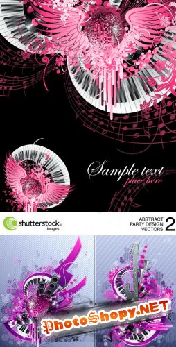 Shutterstock - Abstract Party Design Vectors - 2, 4xEPS