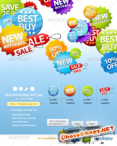 Badges and Sale Tags for Online Shop - GraphicRiver