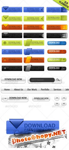 Buttons Pack - GraphicRiver