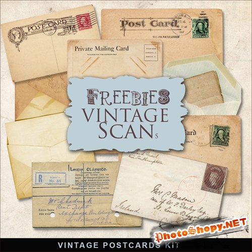 Scrap-kit - Old Vintage Cards #2