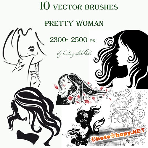 vector brushes Pretty Woman