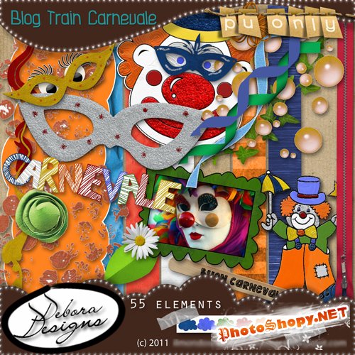 Scrap-set - Blog Train Carnevale