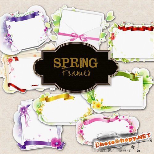 Scrap-kit - Spring Frames Lable