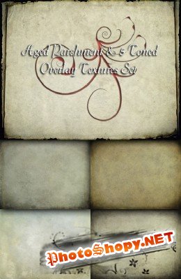 Текстуры - Старый пергамент в разных тонах