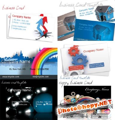 6 Бизнес карточек для разных организаций
