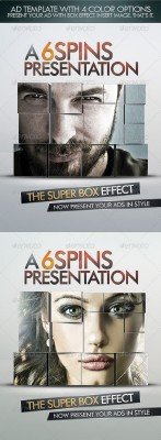 Ad And Party Flyer Template With Super Box Effect - GraphicRiver