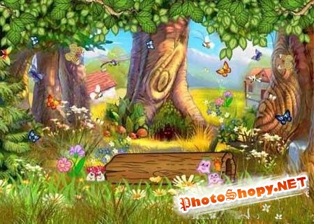Forest Glade - children's background