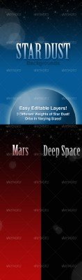 3 Star Dust Backgrounds - GraphicRiver
