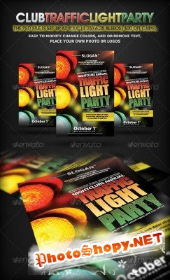 Traffic Light Party Nightclub Flyer - GraphicRiver
