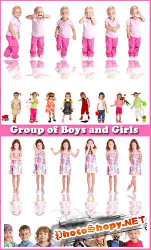 Group of Boys and Girls - Stock Photos