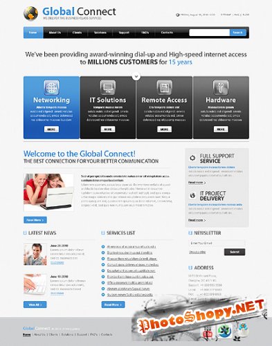 Free Global Connect Website Template