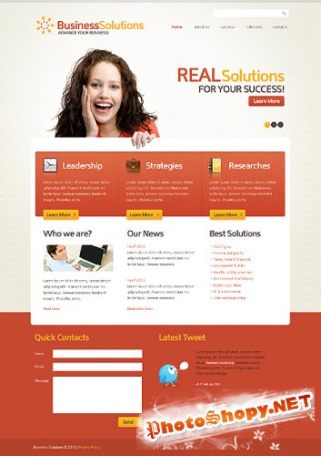 Business Company Website Free Template