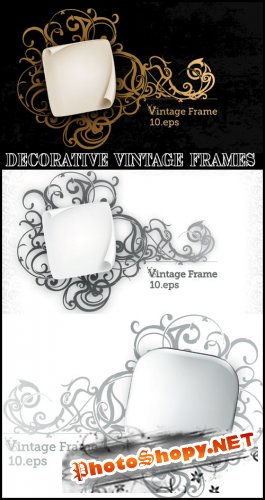 Decorative Vintage Frames - Stock Vectors